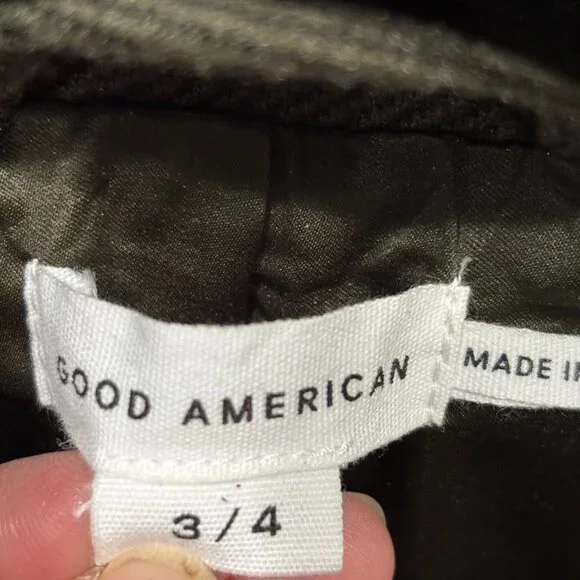 Good American Women Belted Structured Blazer SZ 3/4 L/XL - Picture 15 of 16